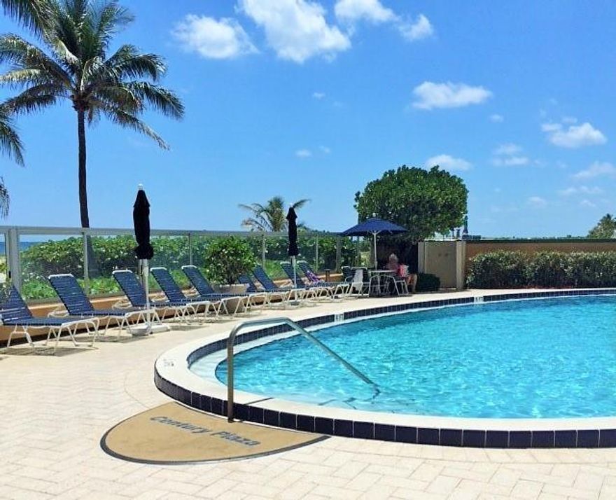 DIRECT OCEAN, Penthouse (rarely available) unit, featuring Impact doors & windows, new baths, updated kitchen, wood floors, shutters & covered parking has washer & dryer in unit. 55+, secure building. Exercise area and planned activities; bingo, bridge, poker & water aerobics. Emergency generator. Toney Pompano Beach has all services on island; banks, CVS, Publix, Walgreens, churches, dentists, doctors & many restuarants you never have to leave the beach! Pompano is the new most desirable south FL beach. Municipal dock on the ICW, at the end of pedestrian walk with Pier at the ocean, will be the water taxis' northern most stop is .25 miles away. Located between the Marriott & Sabbia Beach Resorts near the 14th St bridge for easy access.