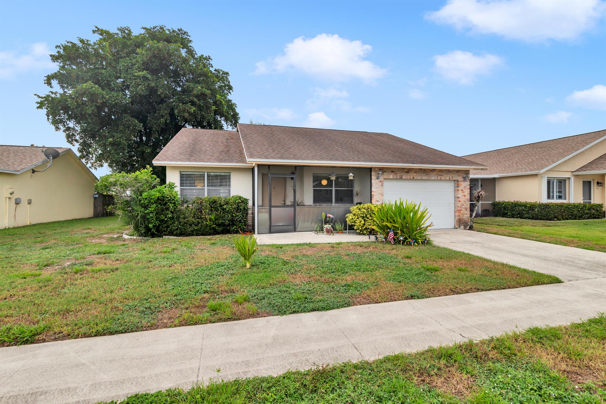 Welcome to this 3 bedroom, 2-bath single-family home located in the highly desirable Indian Creek community in Jupiter! Offering 1,331 square feet under air, this residence features a functional layout with a screened-in porch. The property is being sold in original condition, presenting an excellent opportunity for investors or buyers looking to update and customize to their own style. Flexibility for both long term living and investment potential. Conveniently situated near top rated schools, beaches, golf, shopping, and dining.