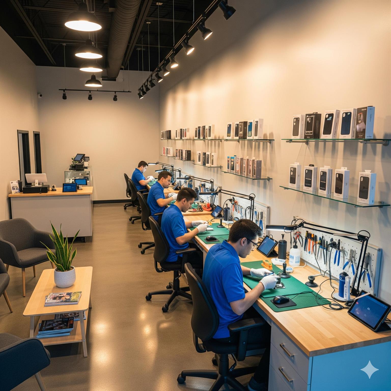 Step into a proven, high-traffic phone repair and accessories store with strong earnings and low overhead. Located in a top-performing Pembroke Pines plaza with 5,000+ daily foot traffic, this turnkey business is fully operational and ready for a new owner to step in.The store provides fast, high-quality smartphone and tablet repairs (screens, batteries, water damage), device unlocking, and sales of accessories and refurbished electronics. Strong online reviews, loyal customer base, and excellent word-of-mouth keep foot traffic consistent.This is an absentee-run business, but even greater profit awaits a hands-on owner/operator. You'll acquire ~$25,000 in inventory, tools, fixtures, POS system, and digital assets--all included in the price. Lease is just $3,000/month in