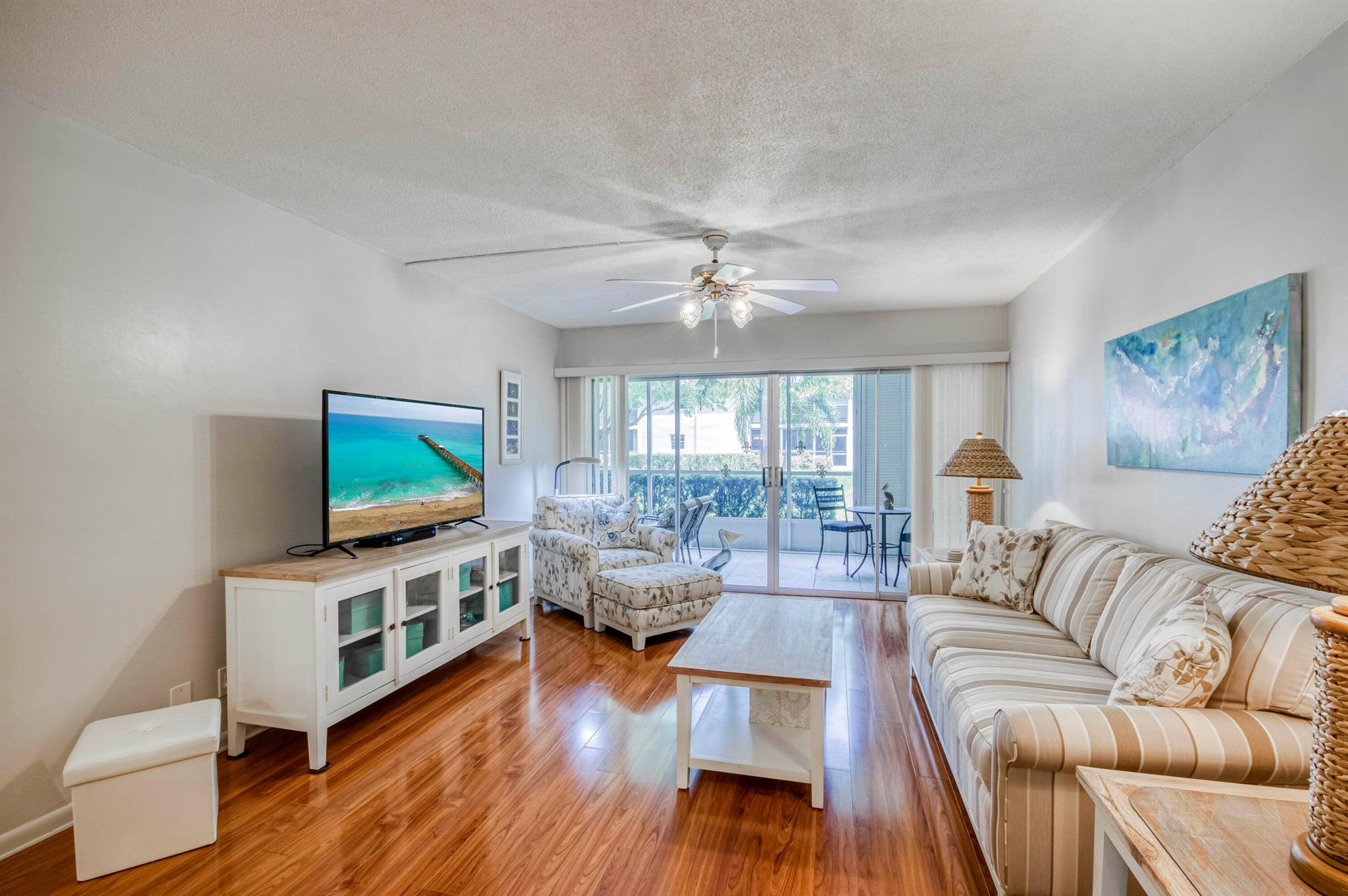 Opportunity knocks! Seasonal for $3500 or annual rental for $2350. This ground floor entry condo showcases relaxed living in lovely Tequesta Garden. You'll love the large screened porch and great room concept. Renovations include an updated kitchen with white cabinetry and granite tops. This one level condo has wide glass sliders to the screened lanai for the best in indoor/outdoor enjoyment. Must see the immaculate condition of this home! One level comfort - no stairs. Queen-size beds in both master and guest. Private washer/dryer. Tequesta Garden is a friendly community offering 55+ residents billiards, two pools, putting green and shuffleboard courts. Located in the walkable village section of lovely Tequesta - just steps from Gallery Square North and South!