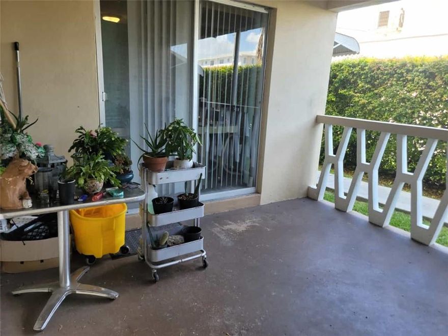 Welcome to this 2-bedroom unit 1st floor corner, with sliding door to frontal patio area. Just repainted. New laminate flooring throughout installed 2022. Kitchen with granite counters, and stainless-steel appliances. Located east of US1, a walk to the beach. Close to shopping, entertainment and restaurants including Gulfstream Park Racetrack, and the Casino. Swimming pool, laundry facility, all on site. Perfect for either primary or 2nd home.Cash only. Over 55+. Building has reserves. No land lease
