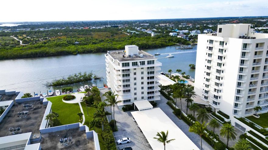 Extraordinary opportunity to own on prestigious Jupiter Island in La Mar Condominiums, where units are seldom available for sale.

Private additional storage in both covered parking and laundry areas.

Located on the intracoastal with boat slip, and use of provided kayaks included. Walking distance to the ocean, and with Intracoastal frontage in-ground pool with entertaining area and covered parking.