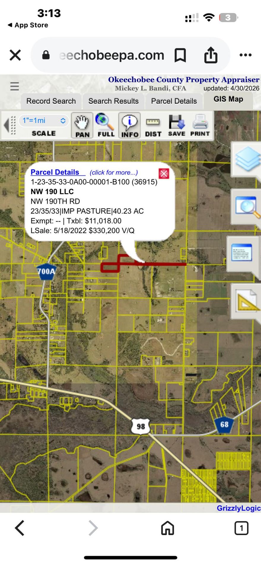 Rare opportunity to own 40 acres of high and dry, buildable land in okeechobee county.This property offers ROAD ACCESS for easy entry while maintaining privacy and space. The land is fully usable and features 2 existing wells, with zoning that allows for a single family home and multiple outbuildings-ideal for a private estate, ranch, or ag use.  Unlike many parcels in the area, this property is dry and not affected by wetlands. The size and layout also provide potential for future subdivision or long-term investment (buyer to verify with county). A versatile property with strong usability and value.