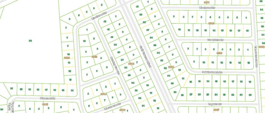 Residential land for sale.  Zoned for homes.