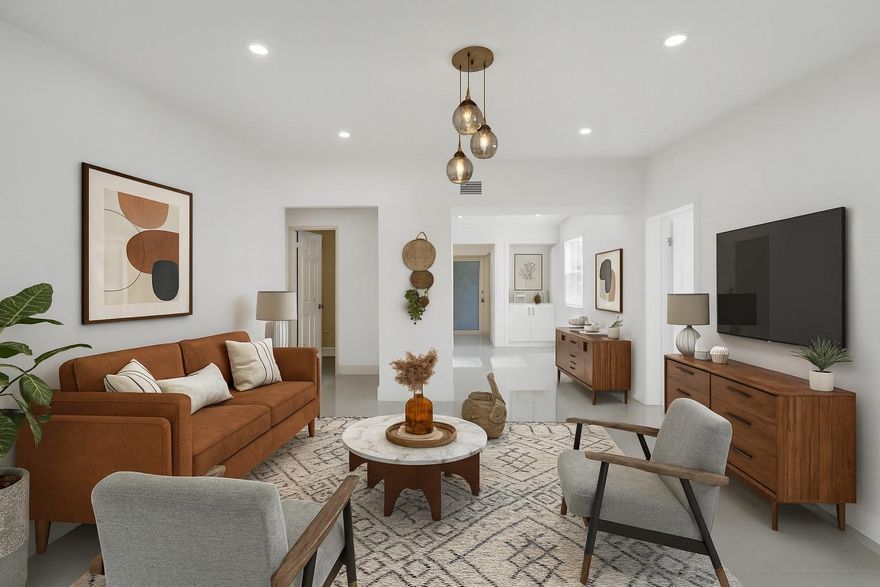 Step into this beautifully renovated home, where every detail has been thoughtfully updated from the new plumbing, AC, electrical, tankless water-heater, and roof to impact windows and doors that fill the space with natural light in every room. The property is fully enclosed with a motorized electric gate for added privacy and security. The kitchen will feature brand-new stainless steel appliances, with additional cabinetry and well appointed laundry area with a washer and dryer. New bathrooms showcasing contemporary finishes with the master bedroom offering a large walk-in closet. Located in the growing Opa-locka area, you’re just minutes from major highways, Amelia Earhart Park, shopping, dining, and Miami-Opa Locka Executive Airport.