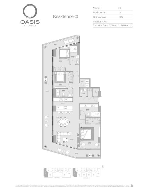 Tiny photo for 1170 E Hallandale Beach Boulevard #1401, Hallandale Beach, FL 33009 (MLS # B26090042)