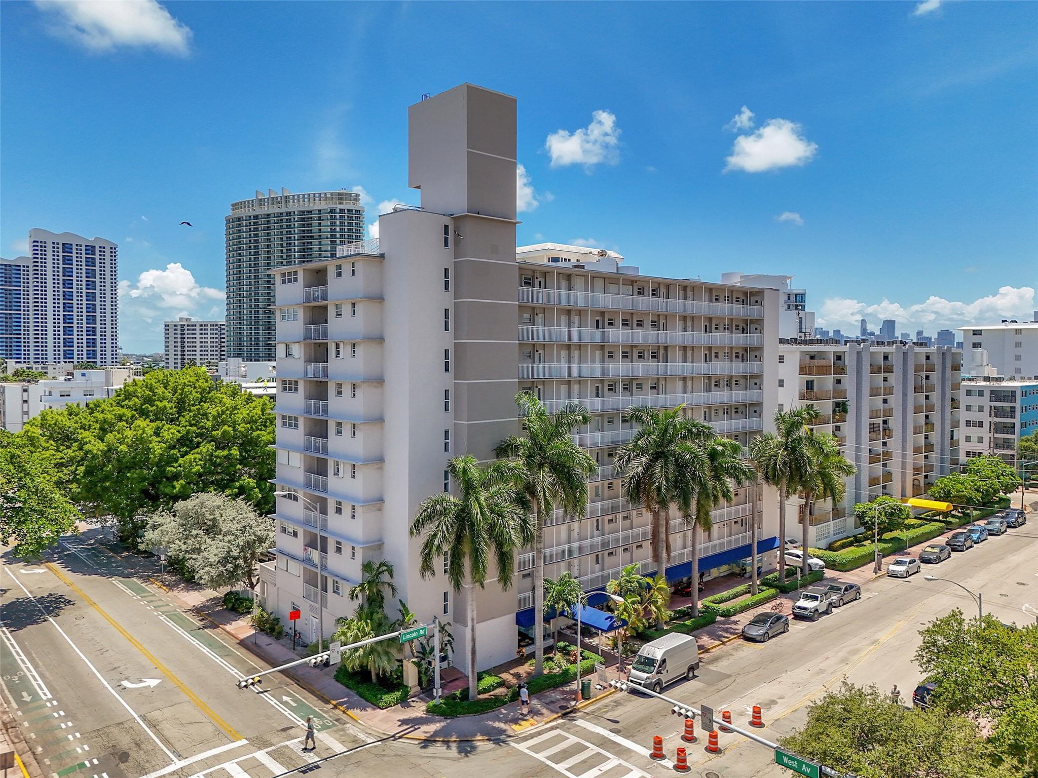 Live in the heart of South Beach at 1300 Lincoln Rd! This 8th-floor 1-bedroom, 1-bath condo offers unbeatable access—just 0.9 miles to the pristine sands of Miami Beach and steps to top restaurants, shops, and vibrant nightlife. Enjoy serene views of the Intracoastal Waterway from this well-maintained unit, which features accordion shutters for storm protection.
Located in a secure, elevator building with a fenced-in parking lot and on-site convenience store for everyday essentials. Quick access to all major highways, downtown Miami, and sporting events makes commuting or entertaining a breeze. Whether you're looking for a primary residence, vacation home, or investment property, this is the perfect spot to experience the best of beachside city living.