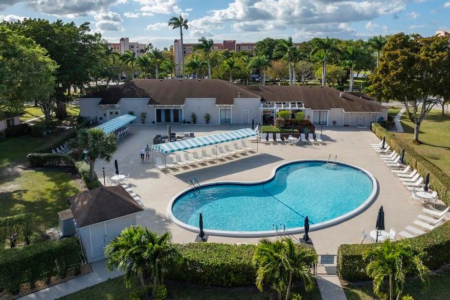 Beautiful, private unit offers peaceful views and a relaxed setting in the heart of Delray Beach, minutes from lively Atlantic Avenue with its shops, dining, and entertainment.
Inside, you'll find a lovely kitchen and the convenience of an in-unit washer/dryer. Newly installed Elite ES custom storm windows enlarge the living space, creating a more open and bright feel allowing natural light and fresh air to flow in. These upgrades were completed with permits, including a replaced electrical box that meets current city fire code. Enjoy the community's inviting clubhouse amenities, featuring a pool, shuffleboard courts, billiards, and a cozy library. Internet, cable, and water are included for added convenience. Come see & imagine living in this serene retreat.  Book a showing today!