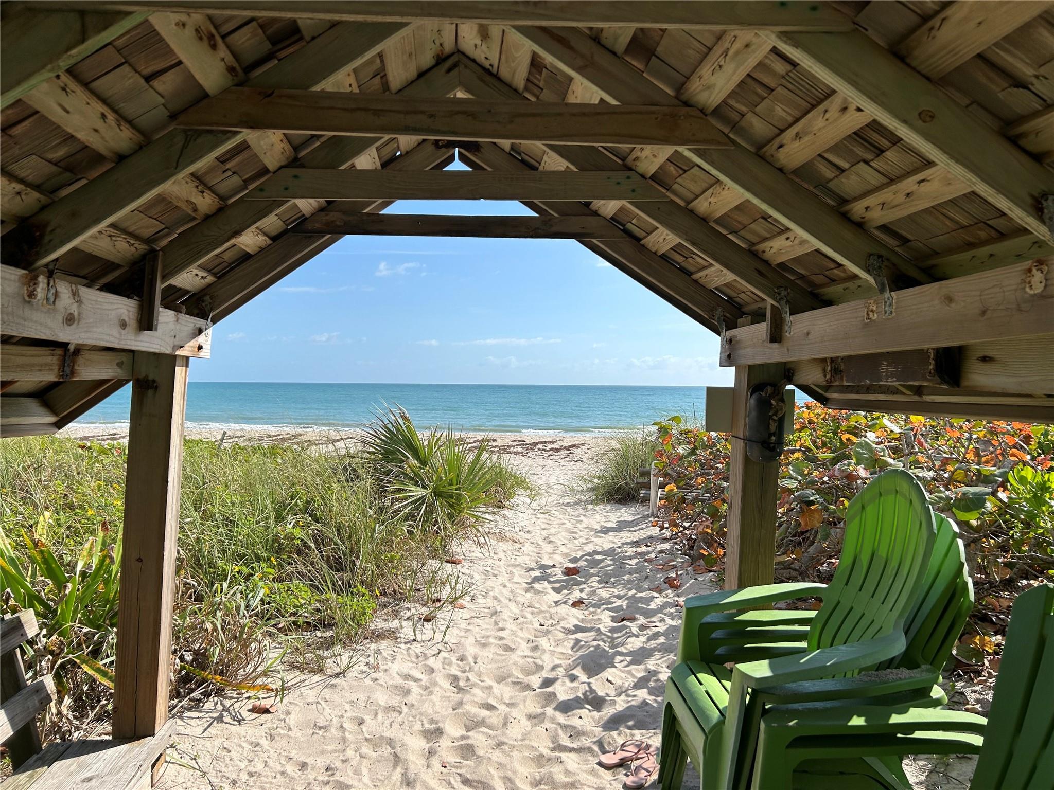 Welcome to Pelican Lane...a sandy-shell road surrounded by tropical vegetation and beneath a canopy of oak trees. Build you dream home on this slice of old Florida - a pristine vacant lot. Just a short stroll to a deeded private beach access and a beautiful ocean vista. No HOA. Sizes approx/subject to error.