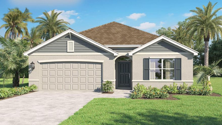 Brand New Cali Home in Okeechobee, Florida, offering style and comfort in a boat and RV-friendly area with no HOA restrictions. This 4-bedroom, 2-bathroom home spans 1,828 square feet, featuring quartz countertops and wood inspired floors throughout main living and wet areas. The open-concept layout connects the living room, dining area, and kitchen, ideal for entertaining. The kitchen boasts an oversized undermount sink, stainless-steel appliances, and a large island. The primary suite includes an ensuite bathroom with dual sinks, a shower, and a walk-in closet. Smart home technology is included.