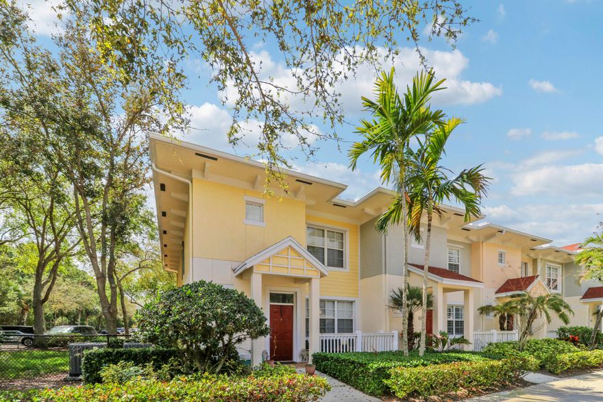 Sweet 2-story corner townhome available for rent in Somerset at Abacoa, offering 3 bedrooms, 2.5 bathrooms, and a 2-car garage. The home features granite countertops and tile flooring throughout the main level. Rent includes water, sewer, and internet for added convenience. Ideally located within walking distance to top-rated schools and just steps from Somerset's amenities, including a clubhouse, pool, playground, mini-golf, barbecue areas, picnic spaces, and fitness center. Enjoy easy, comfortable living in one of Abacoa's most sought-after communities!