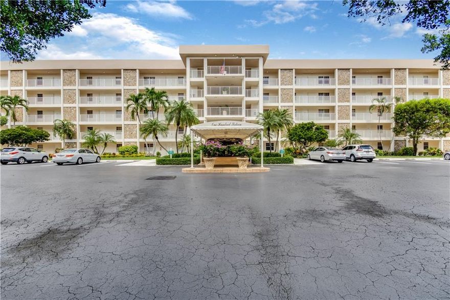 Oversized one bedroom condo in the desirable Palm-Aire community. Step inside and immediately be greeted with floor to ceiling glass sliders with a calming, private view to the golf course. This one bedroom, two full bathroom features a very spacious bedroom with two walk-in closets. Larger master bathroom with great counter space, a soaking tub and separate stand up shower. Beautiful large balcony to enjoy the fresh air as you sip your coffee. Full sized washer and dryer inside your unit. This home is ready for your touches to be complete. Palm-Aire is a well taken care of community with so much to offer including two pools- clubhouse, a secure lobby, golf, tennis, shuffleboard & more.