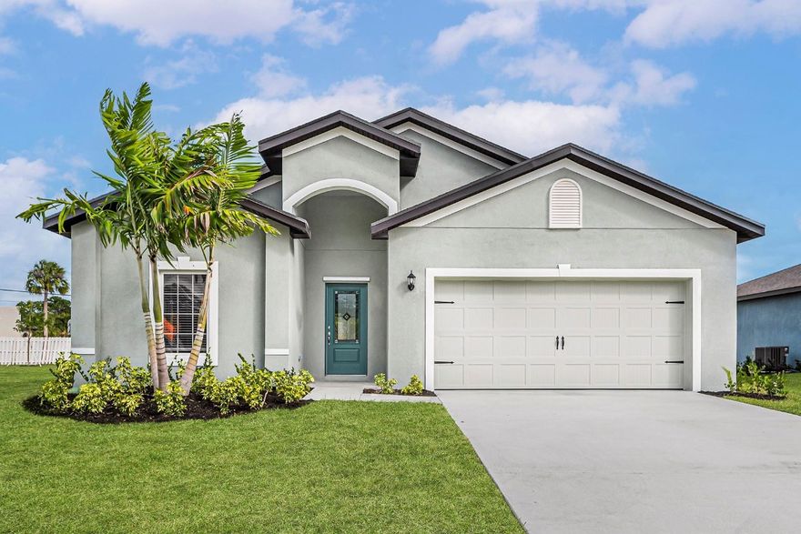 Ask about our builder-paid closing costs & no down payment options! The Escambia plan offers a spacious layout perfect for families & guests. This 4-bedroom, 2-bath home features an open-concept design & comes with thousands of dollars in upgrades, including energy-efficient Whirlpool® appliances, expansive granite countertops, beautiful wood cabinets, brushed nickel hardware, & an attached two-car garage. The secluded master retreat includes a generous walk-in closet. Enjoy access to top-rated schools, shopping centers, and local dining, enhancing the convenience of this ideal location. *Appliance models subject to availability.*