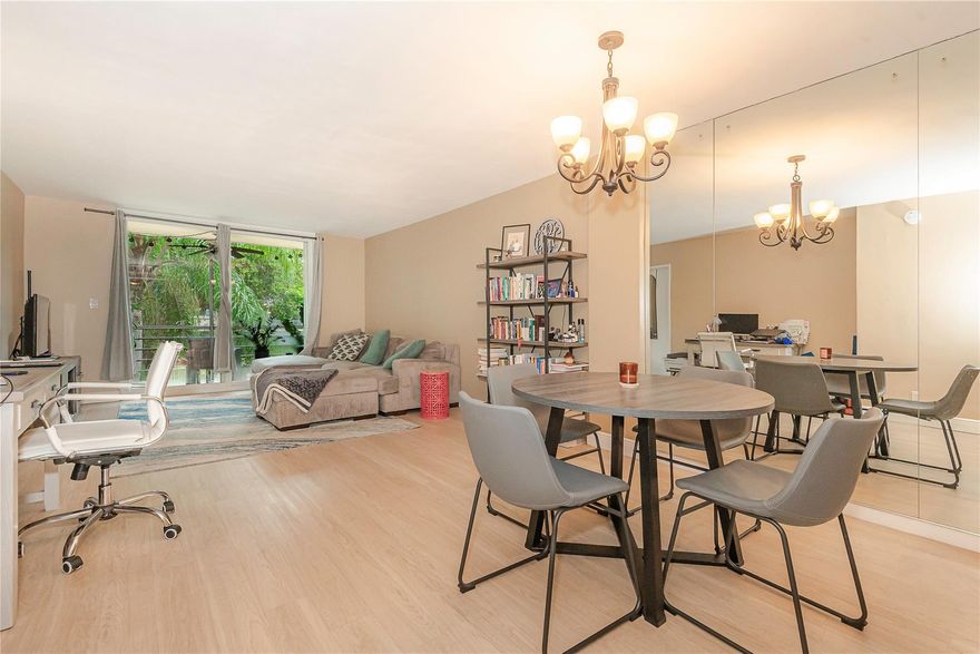 Discover modern, coastal living in this fully updated condo in Lighthouse Point Plaza. This turn-key 2-bed, 2-bath unit features a renovated kitchen with stainless steel appliances, a newer AC unit, impact windows, and a bright, open-concept living and dining area. The private balcony offers serene views of the surrounding greenery. The unit has large walk-in closets, offering ample storage. The building offers a pool, gym, clubhouse and BBQ area. The community also has a boat dock with ocean access (on a waitlist), making it easy to take full advantage of the waterfront lifestyle. The condo is located close to Dan Witt Park, which has pickleball courts, basketball courts, a playground, and fields. This condo provides a fantastic opportunity for a primary residence or a seasonal escape.