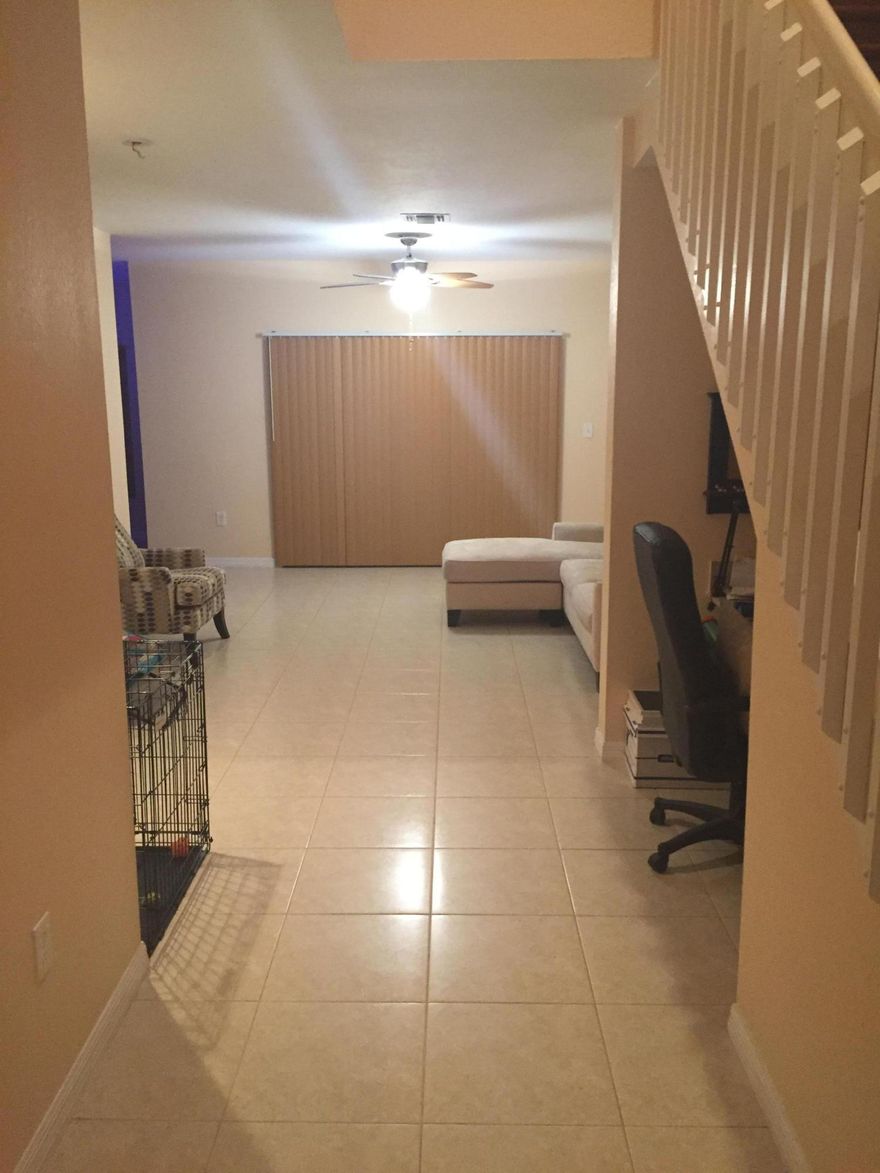 BEAUTIFUL TOWNHOUSE, NEW APPLIANCES, NEW PERGO WOOD FLOORS ON SECOND STORY AND TILED FIRST FLOOR. ALL BEDROOMS HAVE CEILING FANS, MASTER BEDROOM AND GUEST BEDROOM HAVE SLIDING SHOWER DOORS AND GUEST BEDROOM HAS DUAL SINK. COMMUNITY IS GATED AND OFFERS A COMMUNITY POOL.