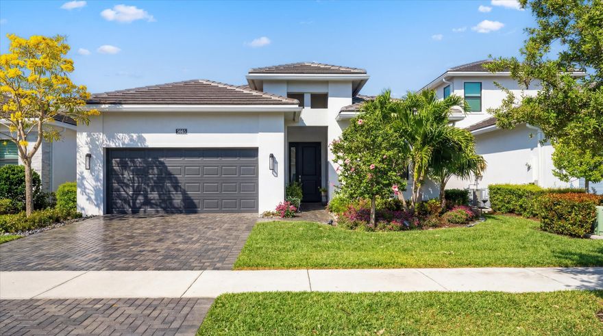 Beautifully upgraded 3-bedroom + den, 3-bath single-family home located in Cresswind Palm Beach, Westlake's premier 55+ active adult community. The chef's kitchen is the centerpiece of the home and features upgraded soft-close cabinetry, pots and pans drawers, trash pullout, quartz countertops, oversized island, upgraded single-bowl sink, wall oven and microwave, stainless steel hood, and gas cooktop. Upgraded cabinetry and quartz countertops continue throughout the home, along with upgraded flooring and high-hat lighting in the main living areas. The spacious layout includes a large great room and an oversized primary suite with a beautifully upgraded bathroom featuring a frameless glass shower enclosure. One guest bedroom includes its own ensuite bath, while the additional bathroom has been upgraded to a walk-in shower. Additional features include impact doors and windows throughout, a large laundry room with storage closet, screened patio with picture-frame screen enclosure, spacious backyard with room for a pool, and epoxy-coated garage floor. Residents of Cresswind Palm Beach enjoy resort-style amenities at Club Cresswind, including a fitness center, resort and resistance pools, pickleball and tennis courts, walking trails, and a full calendar of social activities. Cresswind residents also enjoy access to Westlake's city amenities, including the Adventure Park, lagoon pool, splash pad, basketball courts, playgrounds, and community events.