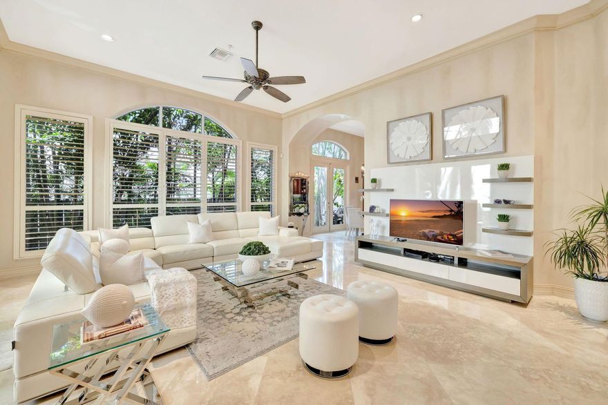 Exquisite 4 BD/4 BA beachside home in the gated enclave of Ocean Grande Place. Just steps from the sand, this elegant residence features high ceilings, full hurricane protection, and a covered lanai--perfect for outdoor entertaining. The second-floor primary suite offers a spa-inspired bath and an extra-large walk-in closet, creating a true retreat. Enjoy a 17-home boutique community with pool and private beach access across A1A. The best value on the barrier island-- currently the least expensive single family home in both Highland Beach and Delray Beach.
