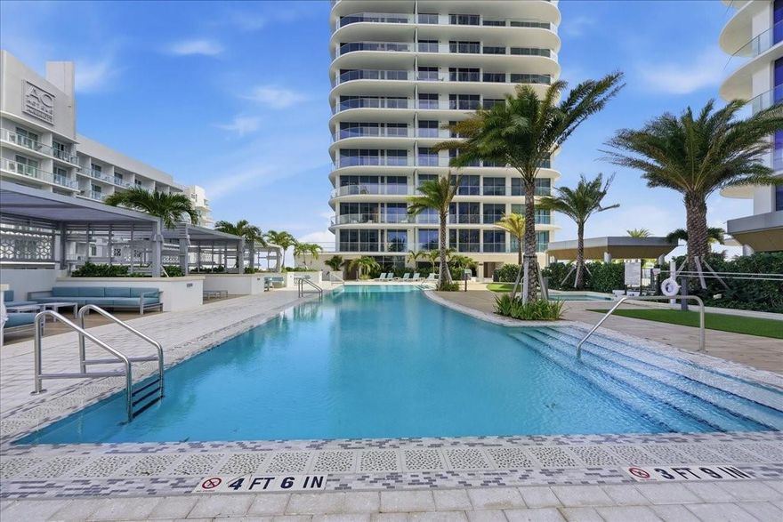 This fifth floor Tiffany, 3 Bedroom, Den, 4 Bathroom, 3,264 sqft. model offers Direct Ocean, Shoreline & Intracoastal views. Open Master Chef’s kitchen continues into the large Dining Room and expansive Great Room. Resident amenities include a massive pool deck with two oceanfront view pools, club room, fitness center, simulated golf, football & soccer kicking & pitching technology, and both towers are Pet Friendly. Come live where Sun meets Sand & Surf…. SELENE…. Fort Lauderdale’s Newest and Premiere Oceanfront Residence. Easy to show.
