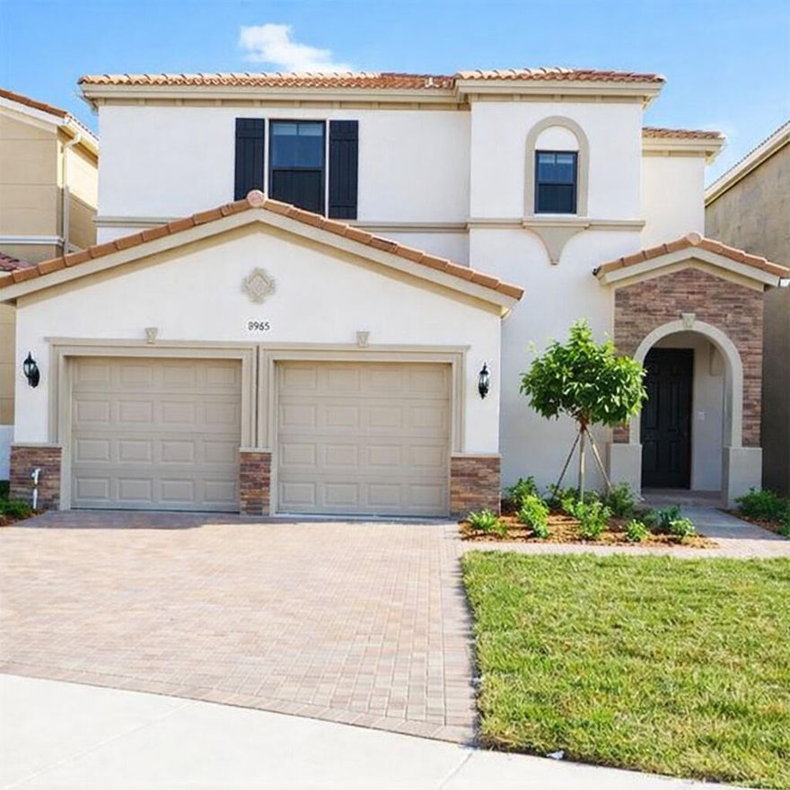 Welcome to your oasis in Aventura Isles, where family-friendly living meets sophistication near Aventura Mall. Located in a gated community with 24/7 security, enjoy jogging trails, playgrounds, and nearby amenities. This Mediterranean-style home sits on a quiet cul-de-sac and features a spacious open floorplan with a private saltwater pool. Upgrades include extended granite countertops, stainless steel appliances, updated kitchen cabinets (2024), and a tiled, air-conditioned garage. The home offers 20x20 porcelain tile in main areas and laminate flooring in bedrooms. Additional updates include newer A/C units (2024) and complete rewiring for high-speed internet. Schedule your showing today!