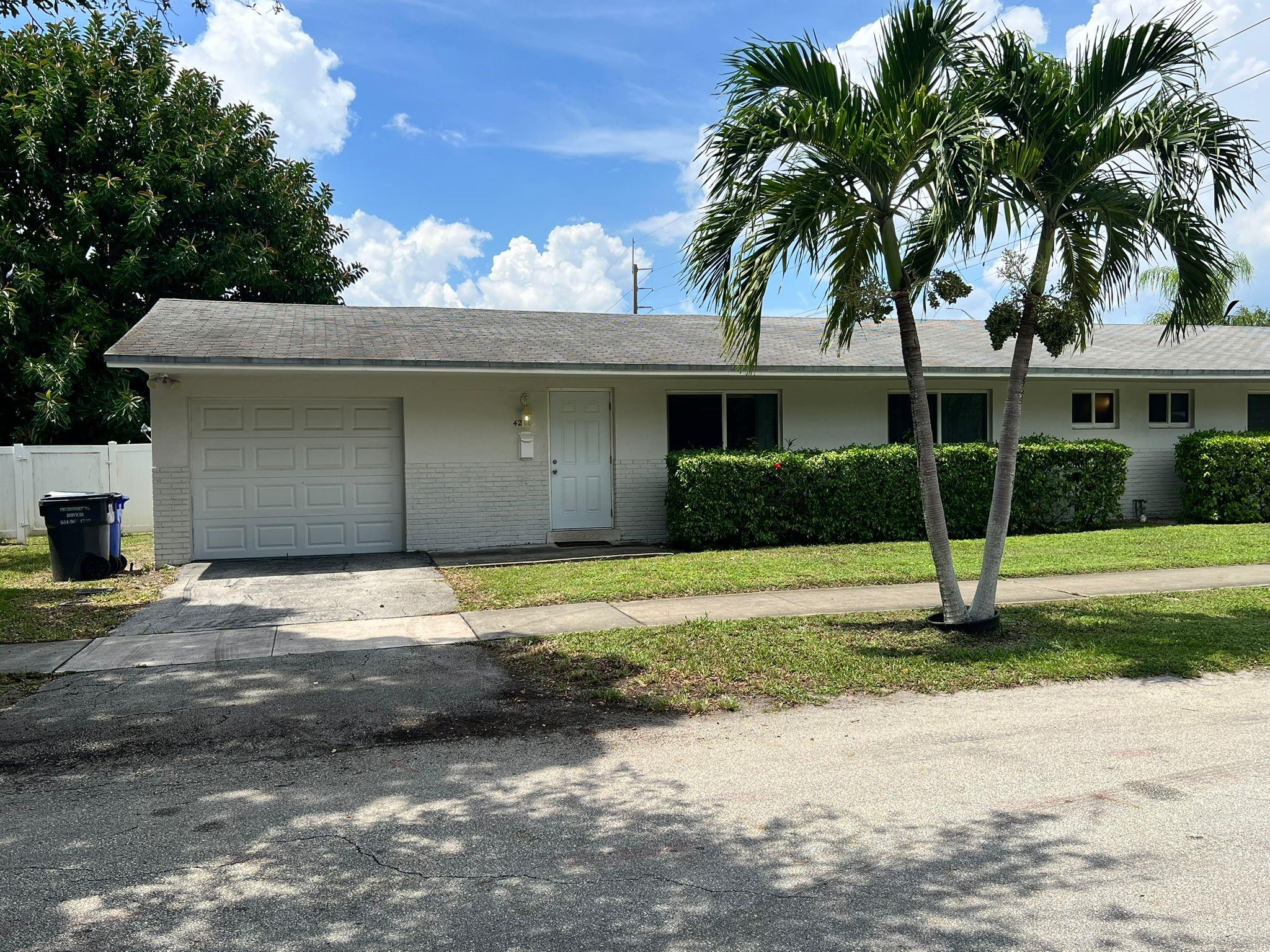 Spacious and updated extra-large 2 bedroom, 2 full bathroom townhome with an oversized garage that can easily fit 2 cars or used as playroom or office. Features include a bright and open living and dining area, tile flooring throughout, renovated bathrooms, 2 large size bedrooms with ample closet space and fully private fenced in backyard. Enjoy an extra-large eat-in kitchen, central A/C, and the convenience of a washer & dryer in the garage. The property is pet-friendly and everything is in excellent working condition.
Prime location within walking distance to several houses of worship and the public library, and just minutes from shopping, dining, entertainment, FLL airport and the beautiful Hollywood beach boardwalk.
Tenants are responsible for: rental insurance, electricity & water.