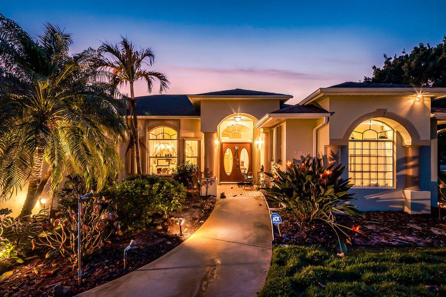 Welcome to this beautifully maintained, move-in ready home offering comfort, space, and peace of mind. The home is situated on a generous half-acre lot in the highly desirable Sandpiper Bay area, just minutes from the beach, golf courses, and popular local restaurants.
Designed for flexibility and privacy, this home features two owner's suites, making it ideal for multi-generational living, extended guests, or creating the ultimate private retreat. The primary suite includes dual sinks in the bathroom, providing both functionality and comfort.
Major updates provide confidence and long-term value, including a 4-year-old A/C system, a brand-new roof (2025), and a new water heater (2025). The home is being sold furnished, offering a truly turnkey opportunity for full-time residents, seasonal homeowners, or investors.
The property is serviced by public water and includes an automatic sprinkler system on city water to keep the lawn lush year-round, along with a septic system for added efficiency.
Step outside to your private backyard oasis featuring a pool with an automatic chlorine system for easy maintenance (not heated). For added storm protection and peace of mind, the home is equipped with accordion shutters.
With two owner's suites, major system upgrades, included furnishings, and an unbeatable location near beaches, golf, and dining, this Sandpiper Bay home offers the perfect blend of convenience, comfort, and coastal lifestyle.