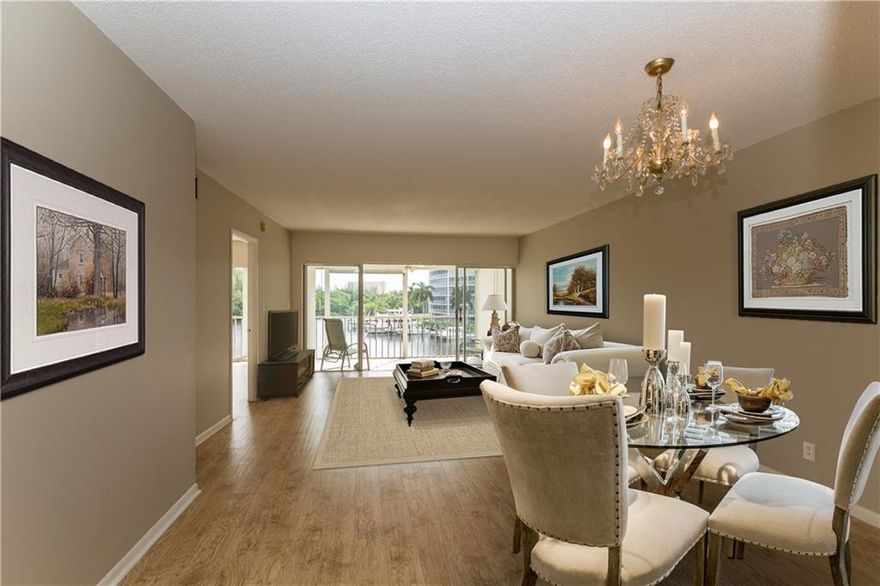 WOW!WHAT A VIEW! 2/2 UPDATED LIGHT AND BRIGHT WITH STUNNING VIEWS OF THE RIVER WITH BOATS QUIETLY PASSING BY. COASTAL LAMINATE FLOORING! NEWER A/C, WATERHEATER,FRIDGE, MICROWAVE, RANGE. TILED PATIO WITH GREAT SPACE TO LOUNGE, DINE AND ENTERTAIN. WHITE CABINETS IN KITCHEN ADD TO THE TIMELESS APPEAL.PLENTY OF STORAGE. SPLIT BR PLAN. POOL AREA IS NEW, UPDATES IN CLUBHOUSE. WALK TO DINING, SHOPPING,PARK, BEACH, FESTIVALS, DOCK YOUR BOAT TO 60', $2.75 FT/MO./+ELECTRIC.NO FIXED BRIDGE TO OCEAN.SO MUCH TO LOVE!