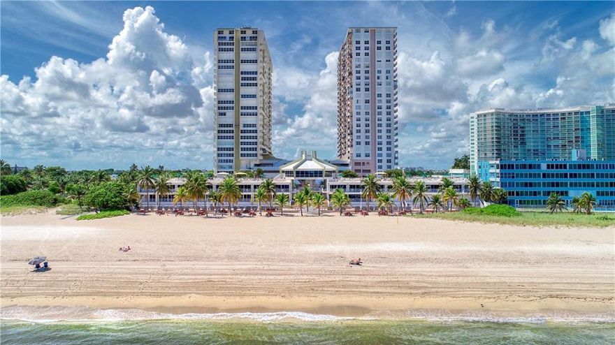 Don't miss out! This unit has endless views of the Ocean and City as soon as you open the door. It is on the 20th Floor at the North Tower at Pompano Beach Club. The unit has been completely renovated.  New kitchen, new appliances, a new Air conditioner, new flooring, new bathrooms, new closets, a new electrical fireplace with a stone wall, and a new electrical panel. New Hurricane impact windows and doors already ordered.   Resort-style beachfront living with amenities that include:  two pools, two gyms, a billiard room, a private bar/bottle club, a patio cafe, a large BBQ, and a picnic area by the beach. Walking distance to the Pier and restaurants. Garage parking and 24-hour doorman.  NO WAITING PERIOD FOR RENTING.  Special assessment paid by the seller at closing.