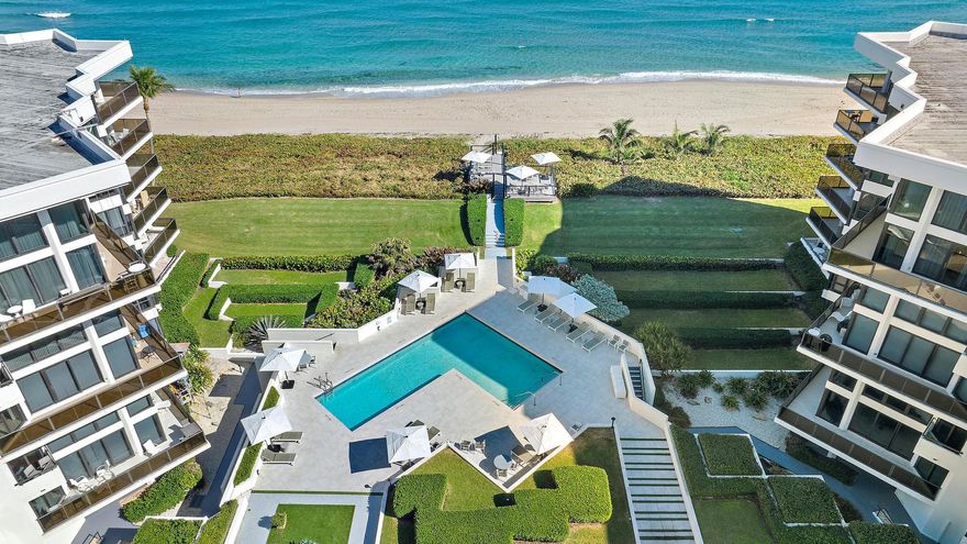 Magnificent Ocean views from every room. Rarely available 3 Bedroom/3 Bath direct Oceanfront Duplex with private boat dock on the Intracoastal. The apartment has been fully renovated with the highest quality finishes and attention to detail with superb coastal inspiration. Spacious rooms, high ceilings, crown moldings, impact windows and doors, porcelain floors, new appliances and A/C systems, Wrap-around terrace and en-suite bedrooms with balconies to view sunrise and partial sunset views. The Oasis is a small boutique building which lives like a luxury resort: gated entry, 24-hour concierge desk, fitness center, tennis courts, heated pool with ocean front sundeck and beach. Conveniently located within minutes of restaurants, hotels and stores. Immaculate and pristine-ready for occupancy