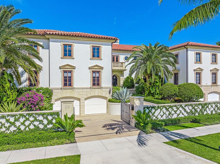 Welcome to 219 Brazilian Avenue, a turn-key townhouse situated perfectly in the heart of Palm Beach Island. This gated, 6092 square foot home boasts 4BR, 5.5BA and features a 2 car garage, elevator, generator, Savant smart home automation, Private heated pool & spa, summer kitchen with gas grill, and a covered outdoor loggia for dining al fresco. All the best that Palm Beach has to offer and primed for immediate occupancy. Be in Palm Beach for the holidays or celebrate the New Year in this tropical oasis. In addition to being just steps from the area's best restaurants, shopping, beaches, and entertainment, this never before lived in residence comes with over $1M of Marc Michael's designer furniture. Your Palm Beach dream is closer than you think.