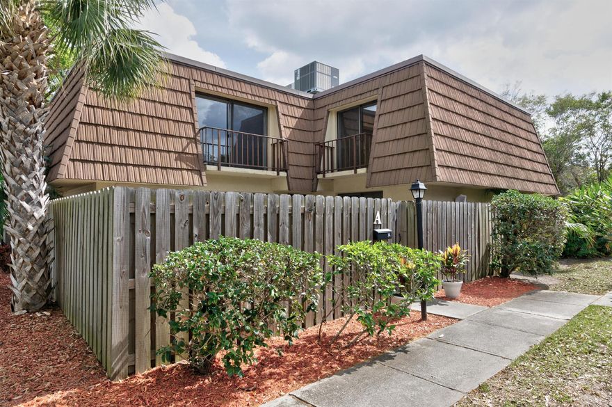 BEAUTIFULLY LIGHT, BRIGHT & FRESHLY PAINTED INTERIOR. NEW FANS & FIXTURES ALL READY FOR THE NEW OWNERS. SPACIOUS & FENCED COURTYARD TO ENJOY BBQ, FIREPIT W/AREA TO GARDEN W/PRIVACY. 2 SPACIOUS BEDROOMS & 2 1/2 BATHROOMS. OPEN KITCHEN CONCEPT TO ACCOMMODATE EAT-IN AREA. LAUNDRY DOWNSTAIRS W/HALF BATH. STEPS TO THE COMMUNITY POOL. PRIME LOCATION WITHIN MINUTES TO THE HEART OF VERO, SHOPPING, RESTAURANTS & THE OCEAN. TILE & LAMINATE THROUGHOUT. NEWER A/C. ALL NEW ELECTRICAL & NEW ROOF END OF FEBRUARY. LOW, LOW HOA - 395.00 PER MONTH INCLUDES WATER, SEWER & GARBAGE, LAWN & EXTERIOR MAINTENANCE.