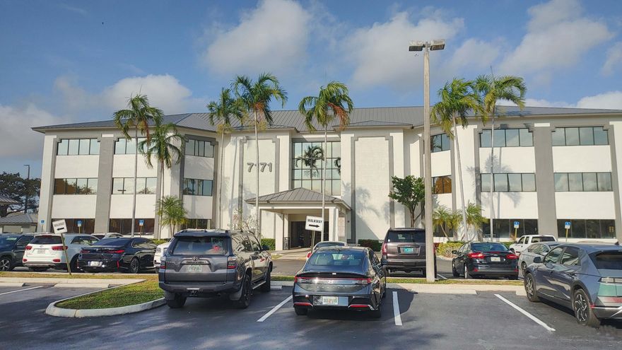 7171 N University Drive is a 3 story medical office condominium building. 2.6 acres fronting University Drive with ample parking to support a full medical for the entire building. New roof! New Parking lot/Asphalt New Monument Sign Currently for sale is the entire ground floor, Suite 100, which is 9,207 sqft. Suite 100 is currently an Orthopedic Practice.  The space includes 13 exam rooms, 2 imaging rooms, 5 additional office, Large reception/waiting, full physical therapy wing including pool. Great location in Tamarac adjacent to HCA Woodmont Hospital (a 327 bed facility with full ER). No affiliation required as this building sits off of the main campus. Sale could include additional ownership giving you the controlling stake in the building and association/management control.