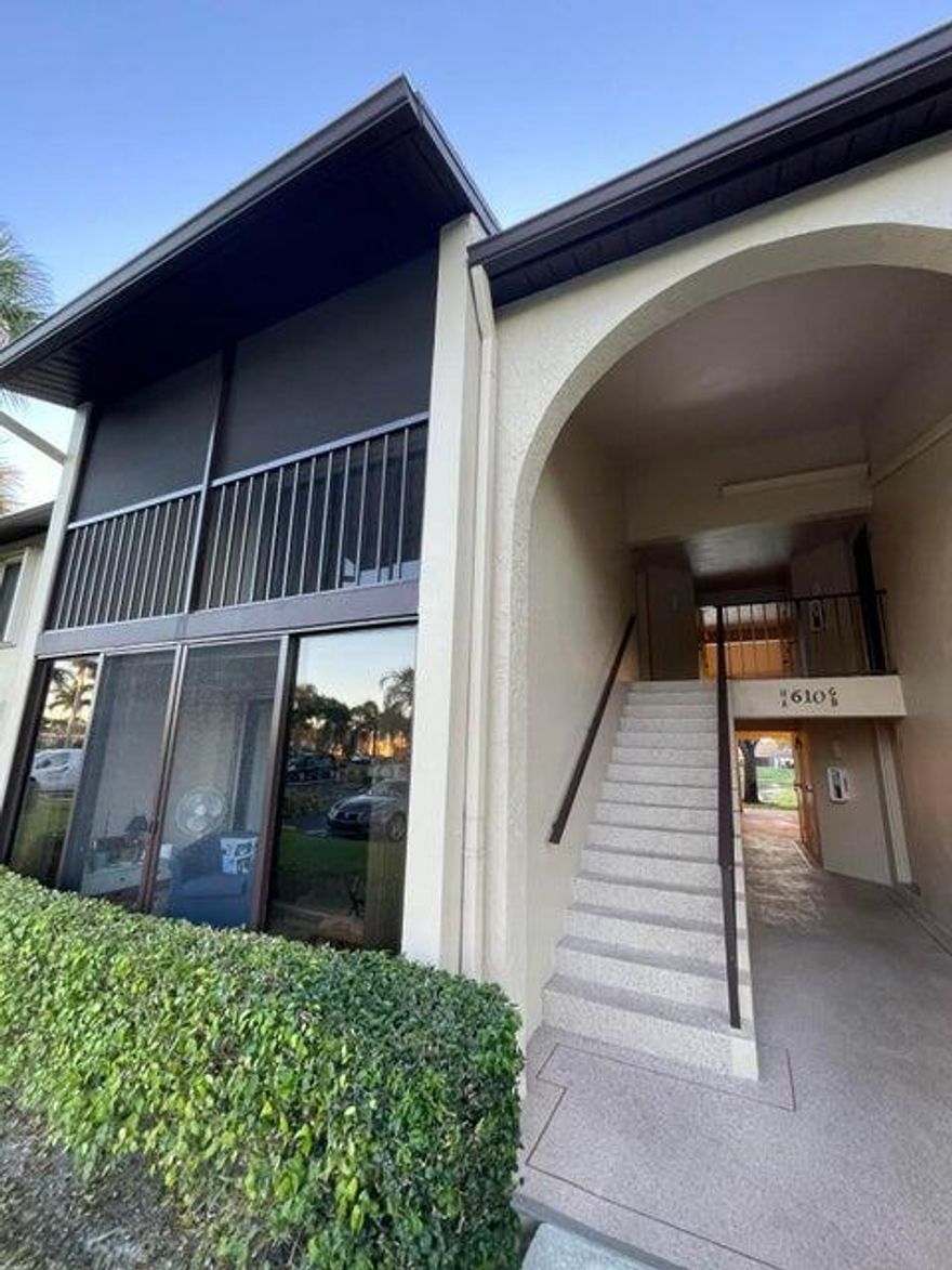 Beautifully updated 2/2 unit on the second floor. All ages welcome. Walk in Closet. Washer and Dryer in unit. Stainless steel appliances. Screened in balcony. Storage closet adjacent to unit. All applicates are subject to HOA rules policies and approval. A 600 minimum Credit score, 1st and Double Security Deposit. Please submit complete CTL, Full Rentspree Application, with DL.