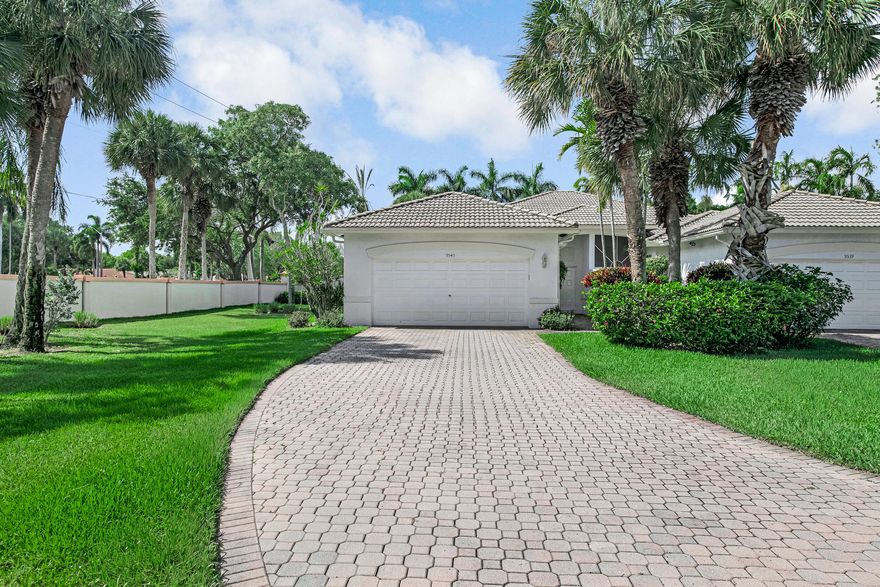 Welcome to this spacious and impeccably maintained 2-bedroom, 2-bath villa with a versatile den/office. Bright and inviting, this super clean home sits on an oversized corner lot with and additional aprx. 300 sqft of land. Featuring tile and laminate flooring throughout, an inside laundry room, and a screened patio perfect for relaxing or entertaining. The spacious primary suite offers a large walk-in closet and an ensuite bath with a luxurious soaking tub. Located in the highly desirable 55+ community of Palm Isles, residents enjoy resort-style amenities, social activities, and a convenient location close to shopping, dining, and more. Palm Isles boasts multiple tennis courts, pickleball courts, pools, on site cafe & more! The fully renovated clubhouse is now open! Come check it out!