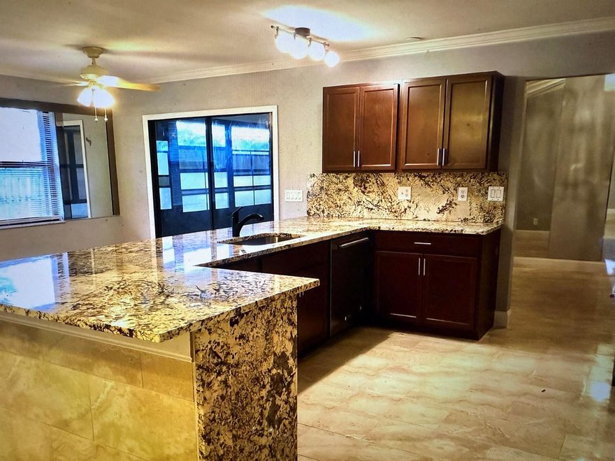 TOTALLY RENOVATED 5 BEDROOM 2 BATH HOME IN LA MANCHA. GRANITE IN KITCHEN AND BATH. WALKING DISTANCE TO ALL SHOPPING. NO Hoa