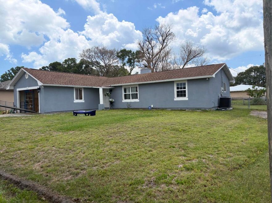 Whether you're a first-time homebuyer or looking to downsize, this home checks all the boxes! Featuring 3 bedrooms, 2 bathrooms, and a spacious 2-car garage, it offers both comfort and convenience. Enjoy outdoor living with a large fenced backyard and a screened-in lanai—perfect for relaxing or entertaining. Roof installed 2019 Priced to sell, this opportunity won't last long!
