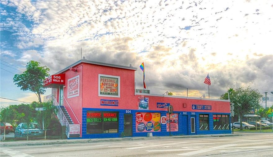 65000 cars a day on Sunrise Blvd., future re development potential, remodeled completely with hurricane doors and windows in 2010, continued with new AC in 2012, and new roofs in 2012, further remodeling in 2017.
Money maker with lots of future potential.

East to rent, long time tenants.

Mixed use, residential and commercial.