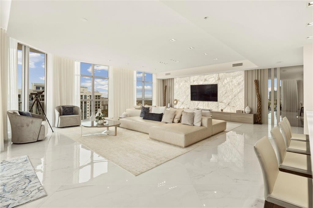 EXTREMELY RARE OPPORTUNITY TO OWN THE SOUTHEAST CORNER DOUBLE UNIT PENTHOUSE IN THE 5-STAR LUXURY YACHT CLUB-THE MARINA PALMS!! FULLY FURNISHED & CREATED BY STEVEN G. DESIGN, THIS INCREDIBLE MANSION IN THE SKY FEATURES EVERY CONCEIVABLE LUXURY, SERVICE, APPOINTMENT, DETAIL & AMENITY THAT ONE COULD EVER DESIRE!! FINISHED USING THE HIGHEST QUALITY MATERIALS & CRAFTSMANSHIP, THIS MASTERPIECE ALSO LOOKS NEVER LIVED IN! THE (4) PREMIUM MAIN FLOOR, SIDE BY SIDE PARKING SPOTS W/PRIVATE TESLA CHARGER & AVAILABLE 85' PRIME BOAT SLIP OFFER THE QUINTESSENTIAL SOUTH FLORIDA LIFESTYLE IN UPSCALE AVENTURA! STUNNING PANORAMIC VIEWS FROM FLOOR TO CEILING WRAPAROUND GLASS, DOUBLE OVERSIZE BALCONIES, CHEFS KITCHEN, THEATRE, & ENTIRE WALL OF BACKLIT ONYX FORGE THE ULTIMATE ENTERTAINING VENUE! MUST SEE!!!