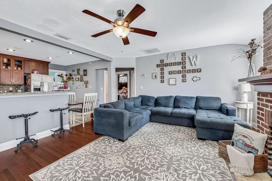 ''Sellers willing to contribute towards buyers closing cost with acceptable offer''.  This beautiful 4-bedroom, 2-bath home offers plenty of living space and a cozy fireplace--perfect for enjoying cool mornings or relaxing evenings with family and friends.   You'll love the walk-able access to children's and adult recreation areas, along with nearby pools. Year-round enjoyment. Outdoor lovers will appreciate being less than half a mile from Lake Okeechobee--the famous Fishing Capital of the World--complete with convenient public docks for boating and fishing adventures.  Public and private schools are all within five square miles, adding everyday convenience for families. Whethe