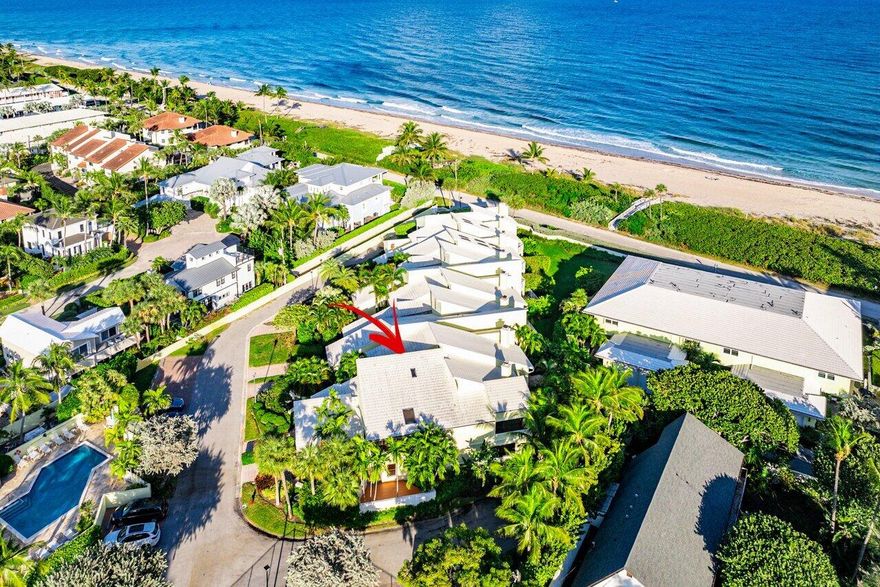 Rare corner townhome just steps from your own private beach! Welcome home to Ocean Ridge, where you will wake up to the sounds of the ocean, this home offers beautiful natural light, gorgeous sunsets and additional outdoor space to lounge, dine, or entertain. This residence offers a private garage, a gated community, and the peace of mind of impact windows and doors throughout, 2 NEW A/C units, new flooring, and a 2016 roof.

The community is charming and beautifully maintained, offering a true coastal lifestyle. Ideally located close to Palm Beach, downtown Delray Beach, incredible dining, and the best of South Florida living.
This is the standout home you've been waiting for.