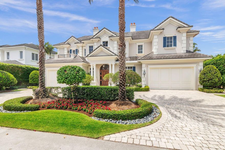 Introducing this immaculate 5-bedroom, 6.2-bathroom residence nestled on a serene, exquisitely landscaped plot. From its refined architectural accents to its expansive layout, this home embodies elegance at every turn. Spanning 8,048 square feet in total (6,197 square feet under air), it boasts an elevator, impact-resistant windows, generator, and a 4-bay garage.Designed for both grand entertaining and intimate family moments, the open floor plan effortlessly transitions between spaces. The gourmet kitchen, fully equipped to meet the demands of any culinary enthusiast, is just one highlight among many.Discover a custom-fitted office seamlessly connected to a distinguished club room, offering versatility and sophistication. Ascend the sweeping staircase to find an upper-level