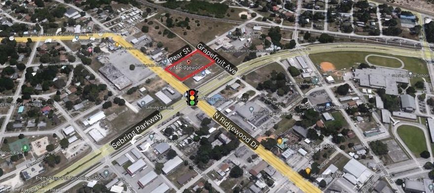 High Traffic Retail Opportunity with shared entrance and exit with Family Dollar Store on Sebring Parkway in Downtown Sebring. Ideal for another profitable retailer. Secure this gem before its sold.