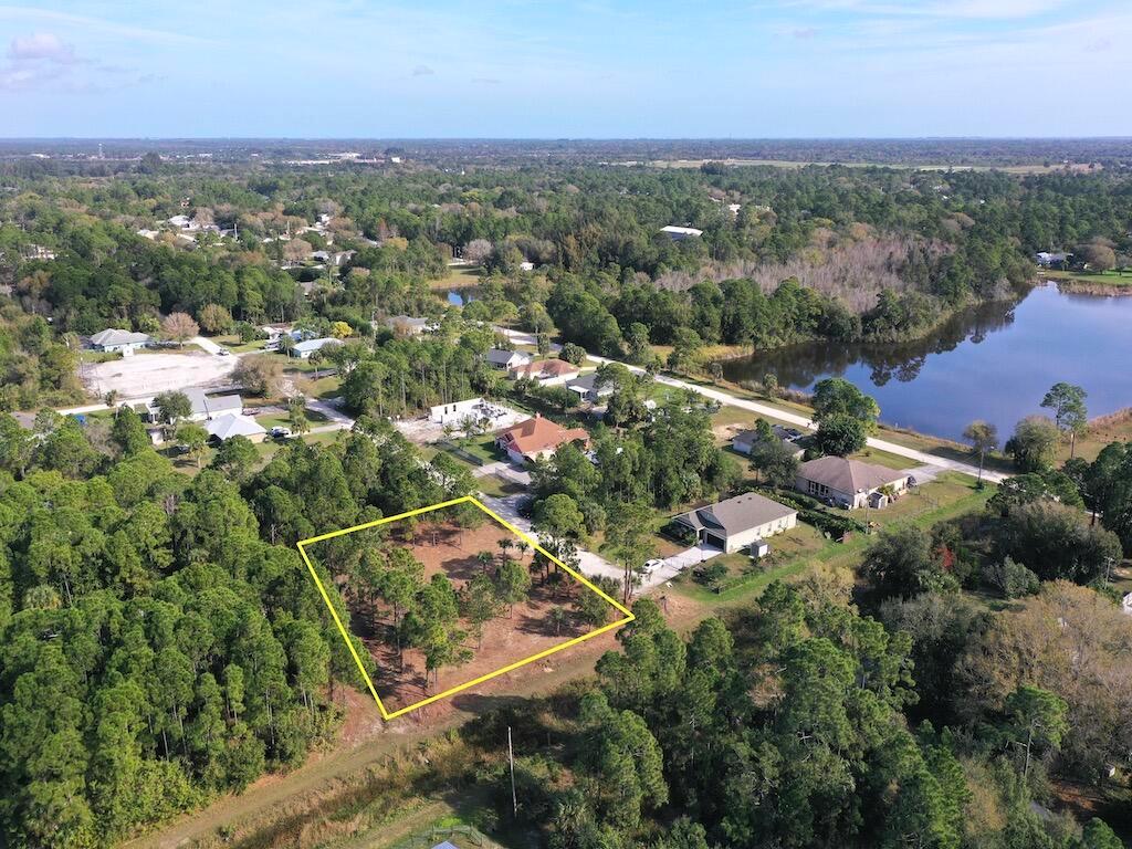 Recently cleared! Build Your Dream Home on this 1/2 Acre+ Lot in Vero Lake Estates with No HOA! Close to a fire hydrant and city water hook up. Quiet, private location.