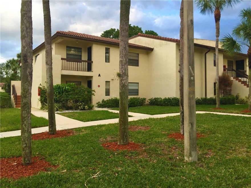 This is what you have been waiting for! Updated 1st Floor CORNER**Move in Condition**Beautiful Water views**Enclosed patio for extra living space**both bathrooms have been updated**Large kitchen has newer lighting & updated sparkling white cabinets**Ceramic tile in living areas with carpet in the bedrooms**non mandatory country club membership available!! Housing for Older Persons.