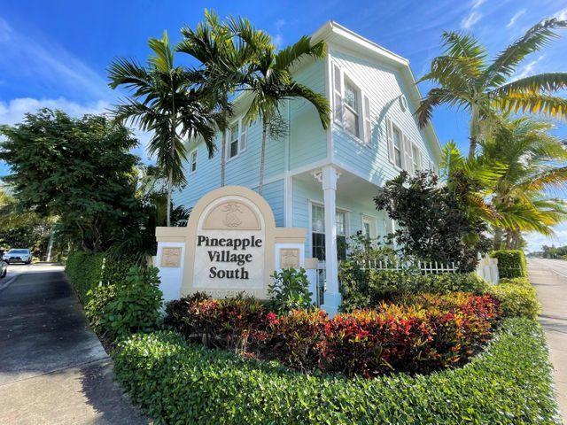 Charming Key West-style townhome in Pineapple Village South, a private community of just 9 residences. Prime location minutes from Lake Worth Beach, downtown, Intracoastal, shopping, dining, and I-95.Features include: 2 spacious master suites with upgraded baths, 2.5 baths total, garage, open floor plan, new high-efficiency A/C, impact windows in bedrooms, and kitchen with wood cabinets, granite countertops, stainless steel appliances, and pantry.Pet-friendly, HOA allows 2 cars. Walk to nearby park and enjoy the best of coastal living!