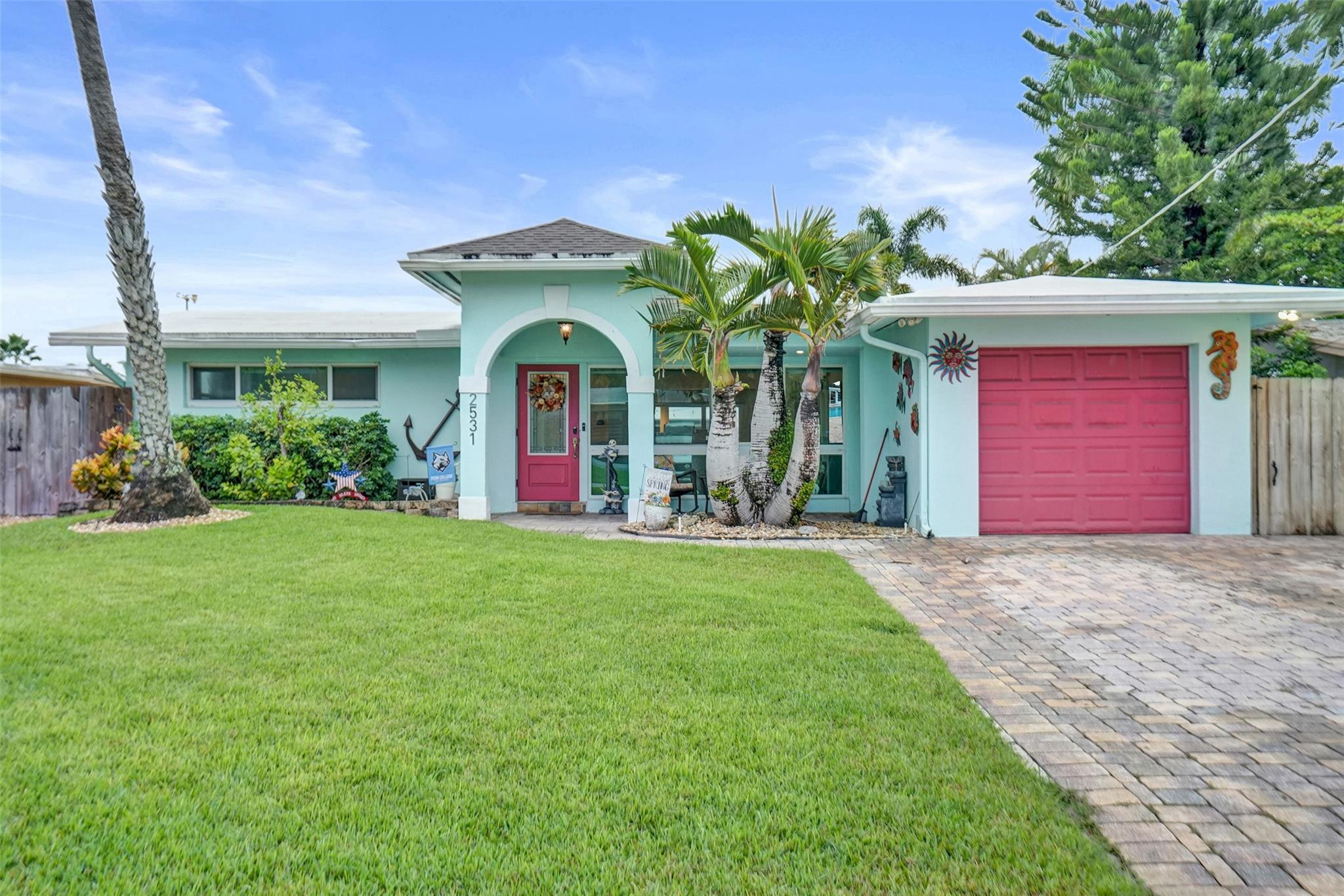 Fabulous 3 bedroom, 2 bath home in the sought after neighborhood of Lauderdale Isles. Home features 65 feet of ocean access, no fixed bridges waterfront, private dock with composite decking, Open floorplan, stainless steel appliances, updated kitchen with breakfast bar, impact windows and doors, 1 car garage, paver driveway with extra parking, pool with Travertine pavers, wood deck, and gazebo for entertaining, large main bedroom with private bath, mini split AC's in every room, separate office area, centrally located to all major highways and shopping.