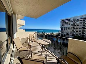 Great view from this south exposure 2 bedroom unit. Wood floors, remodeled kitchen with stainless appliances. Nicely furnished. Building with many amenities, walk to shops and restaurants.