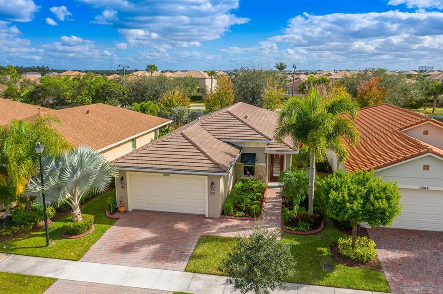 Discover this gorgeous 3 bedroom, 2 bathroom home in the community of Vitalia. Amazing location in Tradition just just blocks away from tons of delicious dining, shopping and entertainment! This home has been meticulously taken care of and pride of ownership shows! Built in 2013, CBS construction with concrete tile roof and full impact windows on the whole house! The open floor plan is ideal for entertaining and time with the family. Granite counter tops, stainless appliances and tile back splash in the kitchen with a large center island and double sink perfect for cooking prep! This home features porcelain tile in throughout the living areas and bedrooms. A large walk in closet in the master bedroom, stand up shower in the master bath as well as dual separate vanities. The living area opens up to your back porch perfect for relaxing. The club house and amenities are also amazing! 
Two outdoor heated resort-style lap poo State-of-the-art fitness center, 5 Har-Tru tennis courts, 8 pickleball courts, 2 bocce courts, Golf putting green and so much more! Come see this gorgeous home and community today!