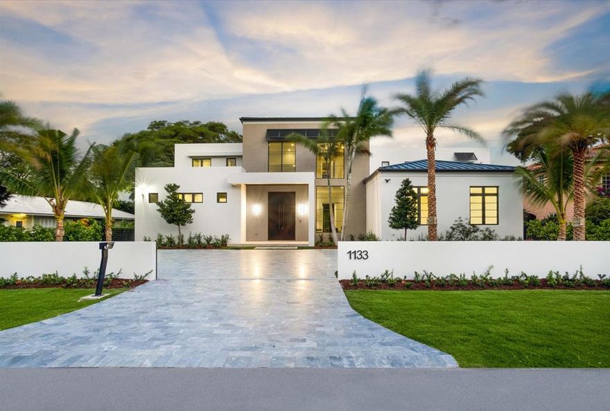 Commanding a grand sense of arrival, two gated entries, leading into a paver courtyard and the driveway to the three-car garage, introduce this chic 'Farmhouse Modern' estate. In the backyard entertaining area, the lanai -- with a summer kitchen, cabana bath, and a storage room – along with multiple second-floor balcony terraces -- overlooks the stunning resort-style pool, with a spa and sun deck, set within the lush green-carpeted lawn. Reminiscent of timeless style while incorporating a chic Contemporary sensibility with clean lines and a neutral color palette, this new architecturally significant 'Farmhouse Modern' estate, built and designed by Elysee Homes and B1 Architects, offers the epitome in grace and grandeur. In Old Boca Raton's prestigious Estate Section and offering an amazing indoor/outdoor lifestyle opportunity, details include an inviting open-floorplan concept with expansive interiors, volume ceilings and marble and wood flooring, enclosed in an envelope of glass offering peaceful pool views. Immediately upon entry, a statement of elegance prevails. The dramatic two-story foyer/reception hall, with a handsome floating staircase, unfolds to the chic two-story living room where a wall of double-tier glass windows and sliding doors offer views of the pool and gardens and bring the outside in. Just adjacent are the dining room and gourmet island kitchen, which also connect to the family room and lanai. For easy service when entertaining, the kitchen is centered on a huge cook island that accommodates pull-up seating. The split-bedroom floor plan places the primary suite on the first floor in a wing of its own. The suite includes a serene pool-view bedroom, dual custom-fitted wardrobes, and a sleek spa-inspired bathroom with double vanities, a walk-in glass-enclosed shower, and a stand-alone soaking tub. On the second level, a hallway-bridge, which overlooks the living room, connects the four guest suites and upstairs family room. Of these, the VIP suite opens to the viewing balcony, and two bedrooms plus the family room also open to balconies. Other amenities include an office, powder room, laundry room, two utility rooms, and an elevator. 

Buyer pays title insurance, Florida documentary stamps, and all other closing costs. Taxes are based on vacant land only and subject to change.

DISCLAIMER: Information published or otherwise provided by the listing company and its representatives including but not limited to prices, measurements, square footages, lot sizes, calculations and statistics are deemed reliable but are not guaranteed and are subject to errors, omissions or changes without notice. All such information should be independently verified by any prospective purchaser or seller. Parties should perform their own due diligence to verify such information prior to a sale or listing. Listing company expressly disclaims any warranty or representation regarding such information. Prices published are either list price, sold price, and/or last asking price. The listing company participates in the Multiple Listing Service and IDX. The properties published as listed and sold are not necessarily exclusive to listing company and may be listed or have sold with other members of the Multiple Listing Service. Transactions where listing company represented both buyers and sellers are calculated as two sales. The listing company's marketplace is all of the following: Vero Beach, Town of Orchid, Indian River Shores, Town of Palm Beach, West Palm Beach, Manalapan Beach, Point Manalapan, Hypoluxo Island, Ocean Ridge, Gulf Stream, Delray Beach, Highland Beach, Boca Raton, East Deerfield Beach, Hillsboro Beach, Hillsboro Shores, East Pompano Beach, Lighthouse Point, Sea Ranch Lakes and Fort Lauderdale. Cooperating brokers are advised that in the event of a Buyer default, no fee will be paid to a cooperating Broker on the Deposits retained by the Seller. No fees are paid to any cooperating broker until title passes or upon actual commencement of a lease. Some affiliations may not be applicable to certain geographic areas. If your property is currently listed with another broker, please disregard any solicitation for services. Copyright 2023 listing company All Rights Reserved.