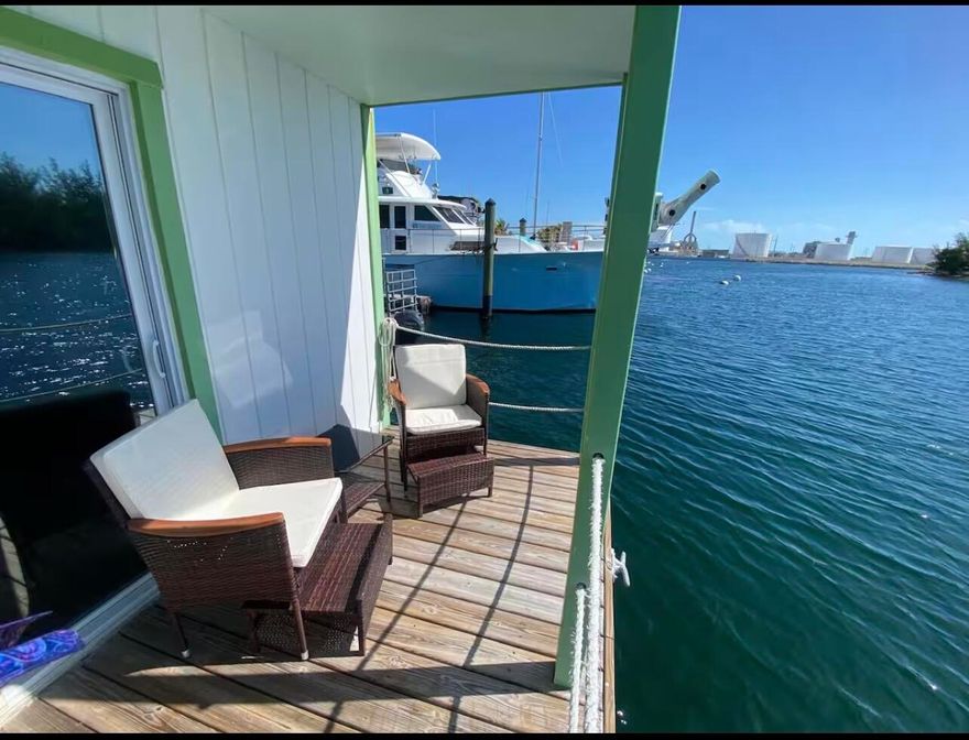 Beautiful Custom  48' House Boat  Built by Master Builder located in the Perry Marina.  State-of-the-art docking facilities, easy ocean access, laid-back Island vibe, top-tier amenities, and convenient access to local Key West dining, shops and attractions.  Air BNB rentals allowed with no additional fees.  Current slip fee is $ 2,304 per month.  Slip lease transfer is subject to Marina consent.