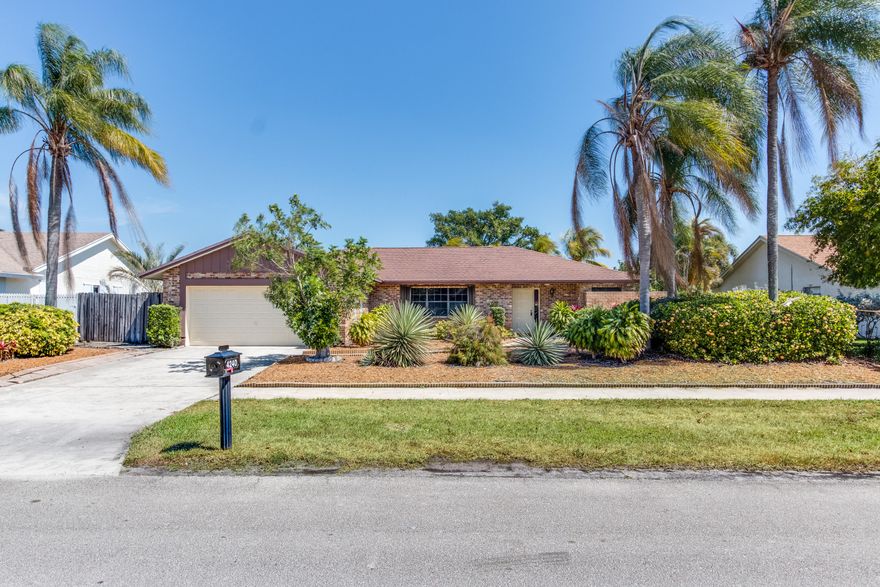 Price reduced to sell!! Amazing pool home with golf course views of Boca Aire Country Club. This home features 3 bedrooms, 2 full bathrooms, 2 car garage home with open floor plan.  Updates include new granite counter tops, new laminate wood floors in living area, new tile in kitchen and bathrooms, new carpet in bedrooms, and new light fixtures and hardware through out.  Large walk in closet in master bedroom. Screened pool/patio area great for entertaining.  Home has great bones for your buyer's personal touches.